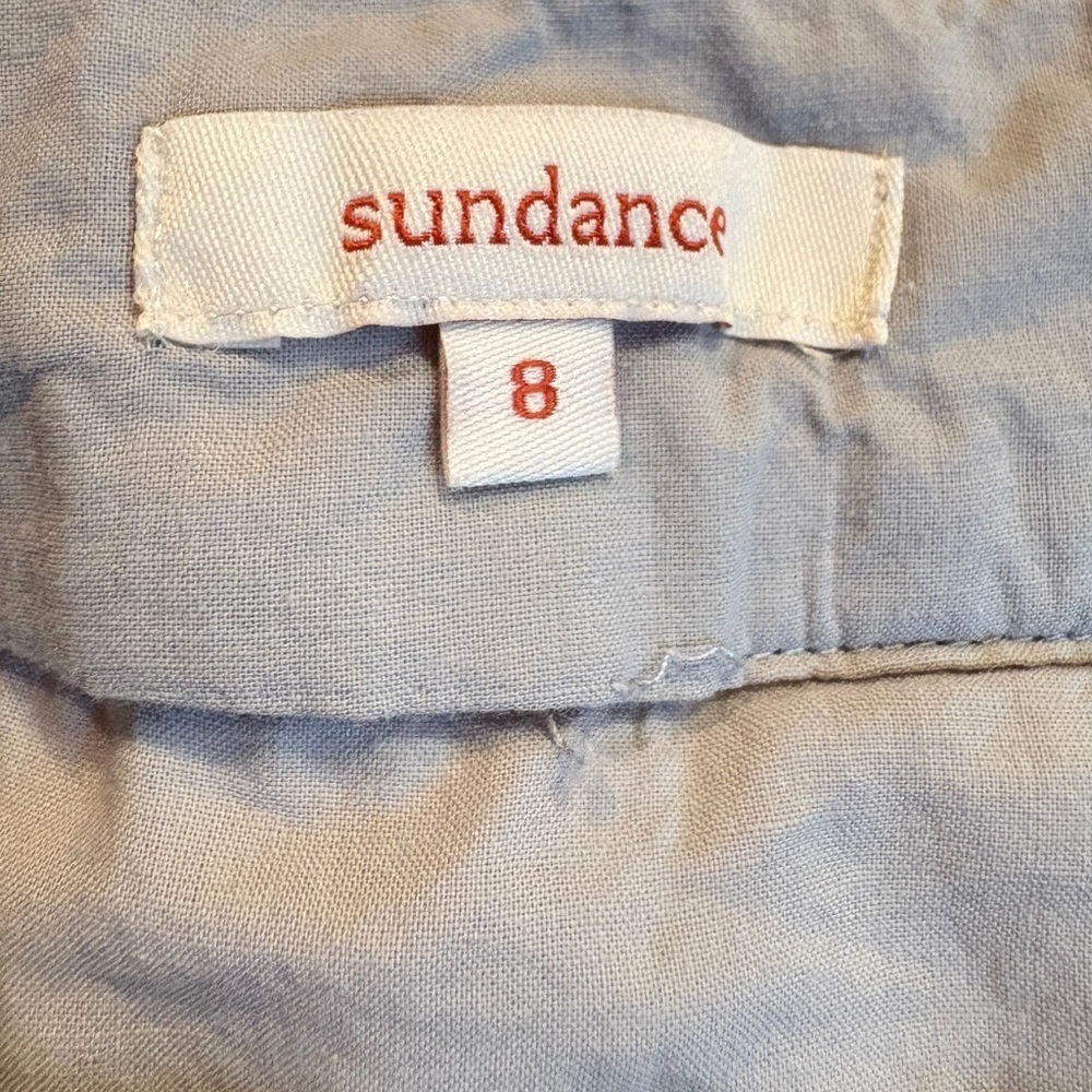 Sundance Ivory Lace Pleated Mini Skirt Cottagecore Romantic Feminine Size 8 - Picture 12 of 13